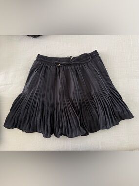 Mustard Seed Black Mini Skirt with Drawstring